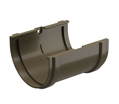 Соединитель желоба Docke Premium ПВХ - Каштан купить в Тамбове