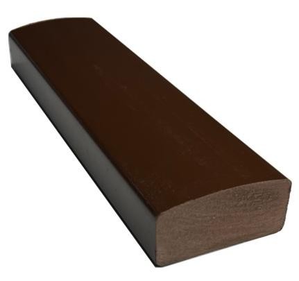 Лавочный брус Ecodecking Некст полнотелый глянцевый 70х35 шоколад купить в Тамбове