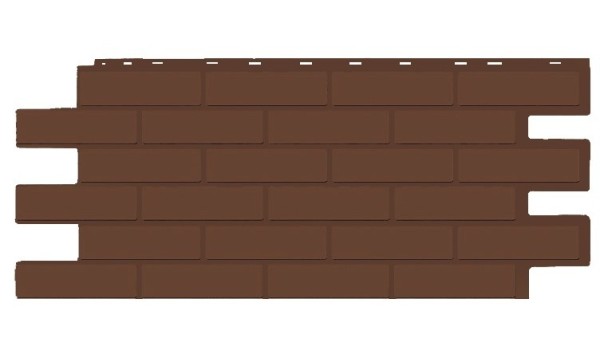 Фасадная панель T-Siding Кирпич Модерн Эко Браун купить в Тамбове