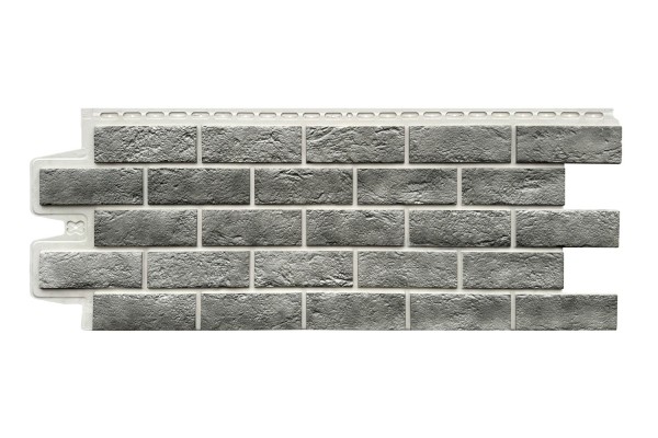 Фасадная панель Grand Line Состаренный кирпич Элит гранит, ШОВ белый купить в Тамбове