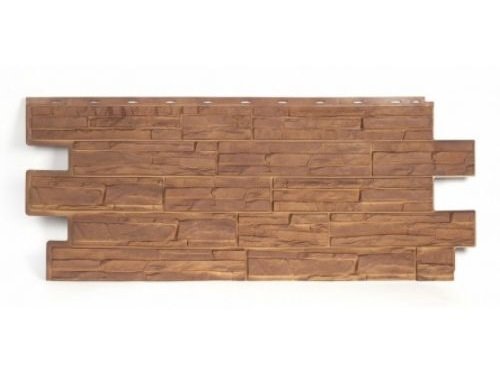 Фасадная панель T-Сайдинг-Альпийская сказка ЭКО-2 Орех купить в Тамбове