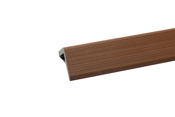 Уголок торцевой Ecodecking Скай коэкструзия 45х45х3000 Тик купить в Тамбове