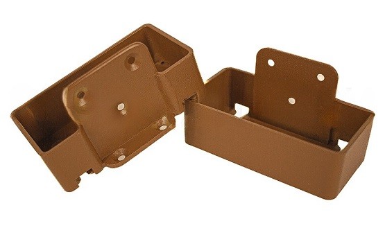 Крепление перил прямое из алюминия GardenParkett Орех купить в Тамбове