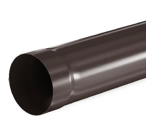 Водосток Aquasistem, система 125x90 - Труба водосточная 1.00м RR 32 Тёмно Коричневый купить в Тамбове